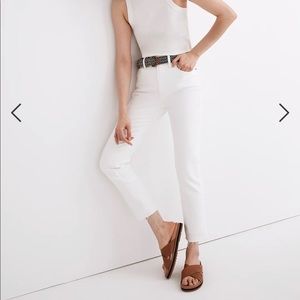 NWT Madewell “The Perfect Vintage Jean”, 31 Tall, Tile White